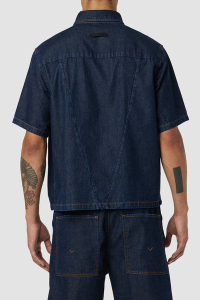 ★BUCKAROO★ One pocket M-tone denim short sleeve shirt indi The '90s Short Sleeve Denim Shirt | Aritzia INTL