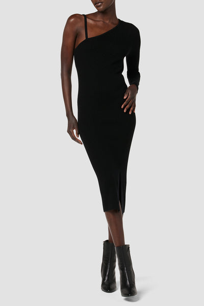 CURVE－SLEEVE ASYMMETRY－DRESS