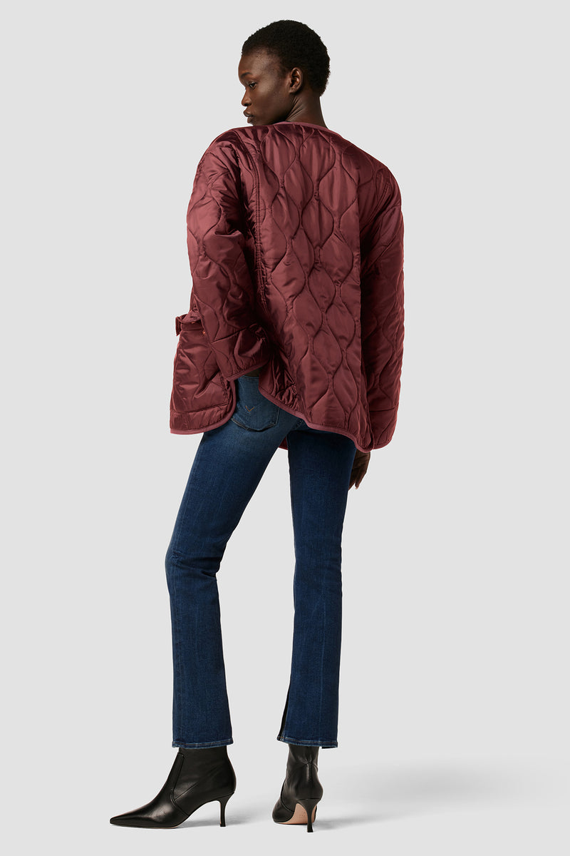 Nico Mid-Rise Straight Jean w/ Slit Hem