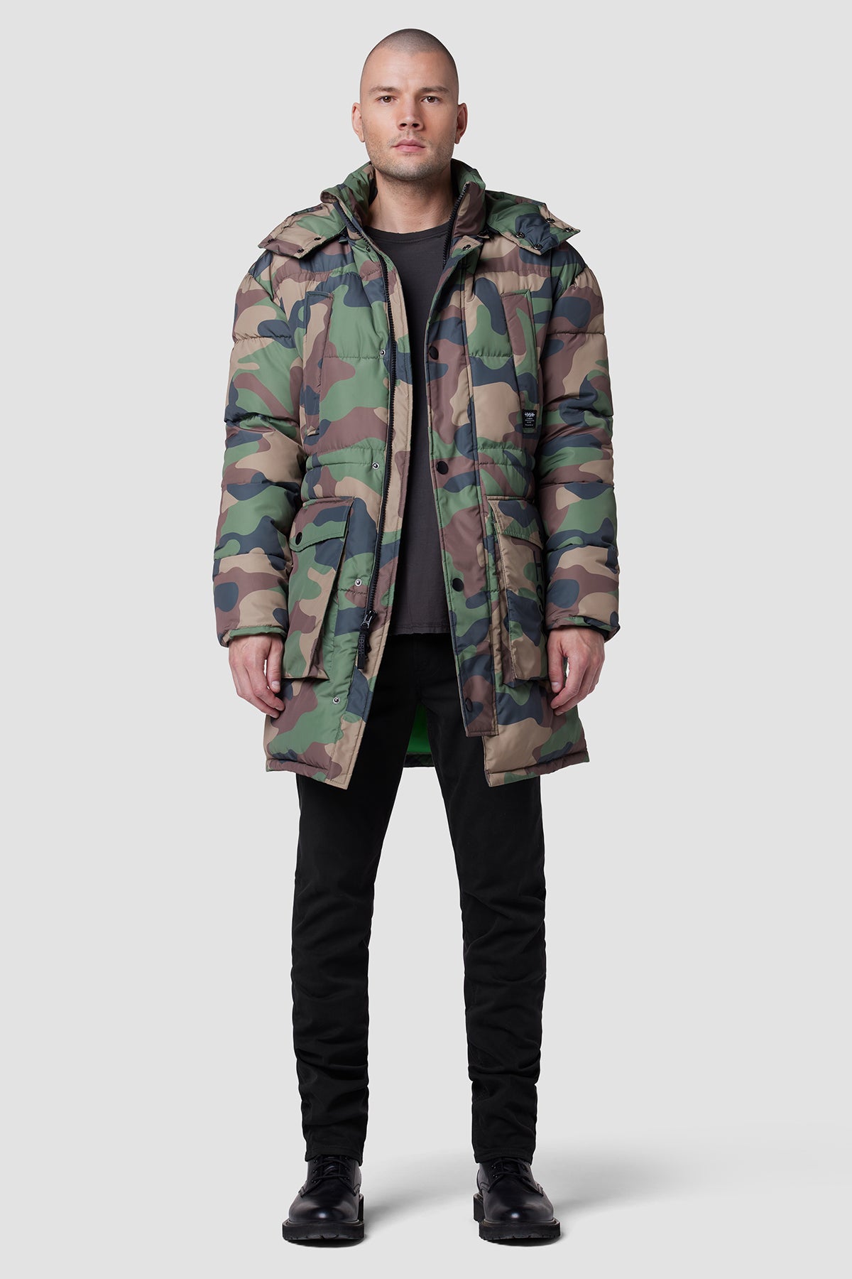 Jean parka top