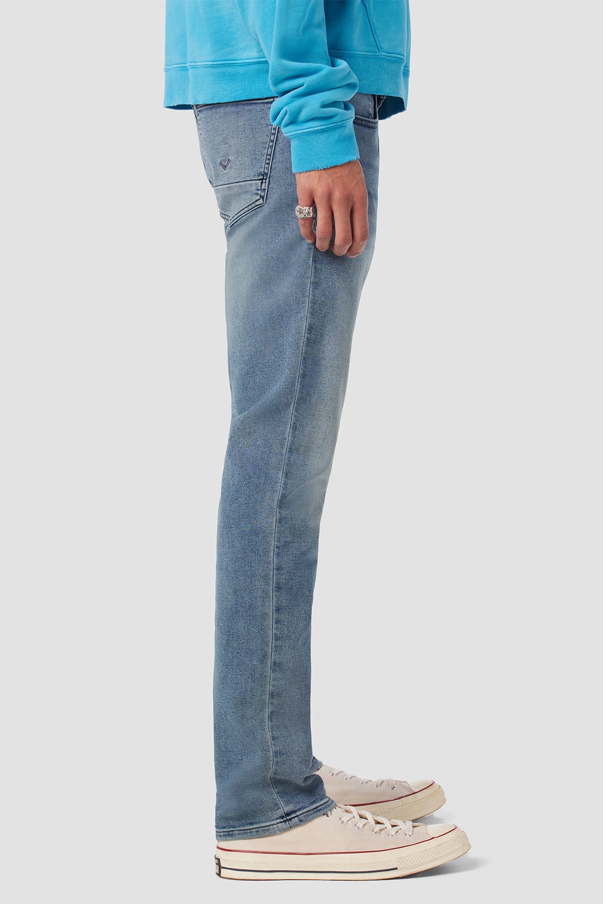 Jeans Hudson Blake Slim Dritto Uomo - Vestibilità Moderna, Vita Media, Tessuto Elasticizzato (Lavaggio Brick)
