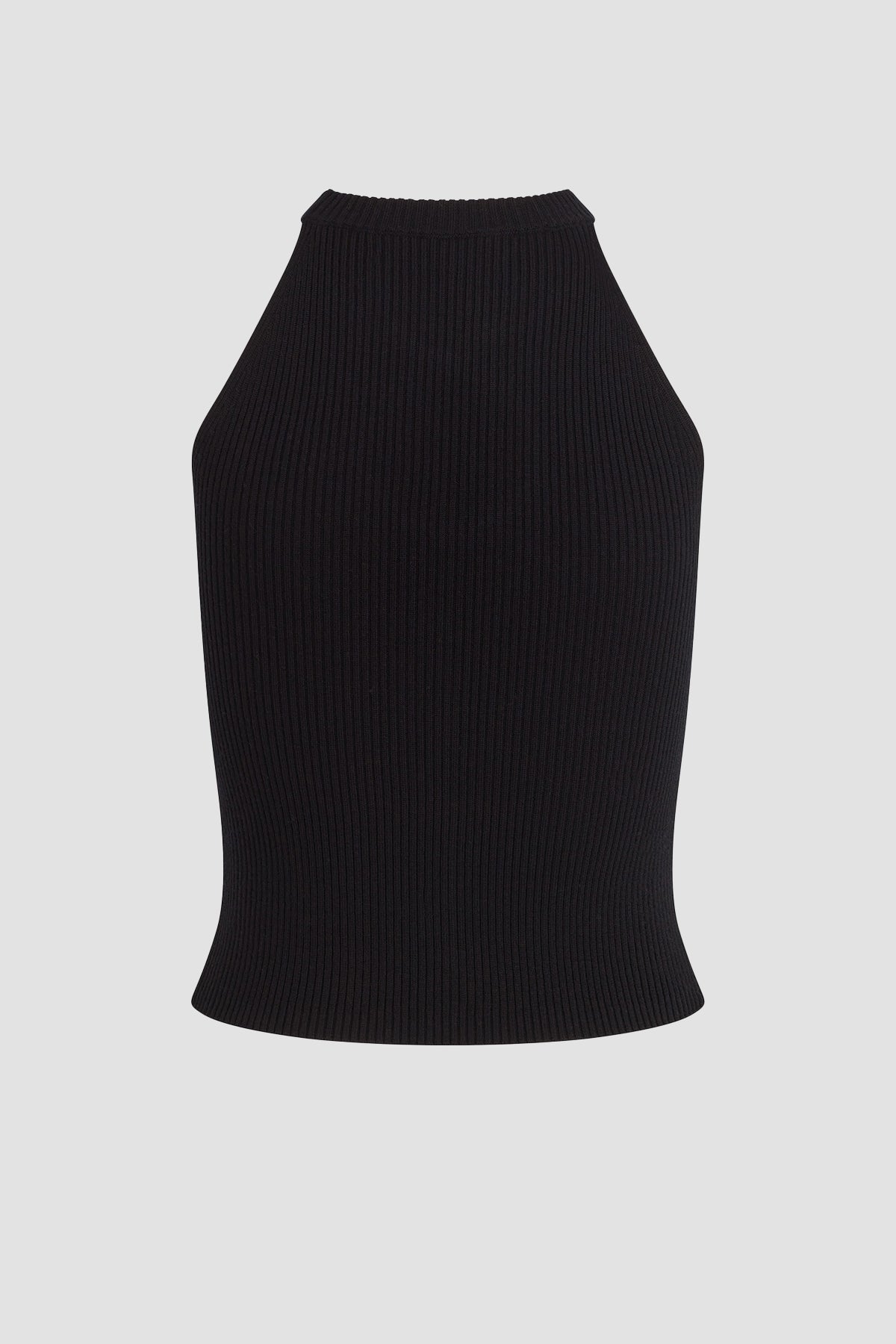 Mock Neck Keyhole Racer Tank Premium Italian Fabric Hudson Jeans