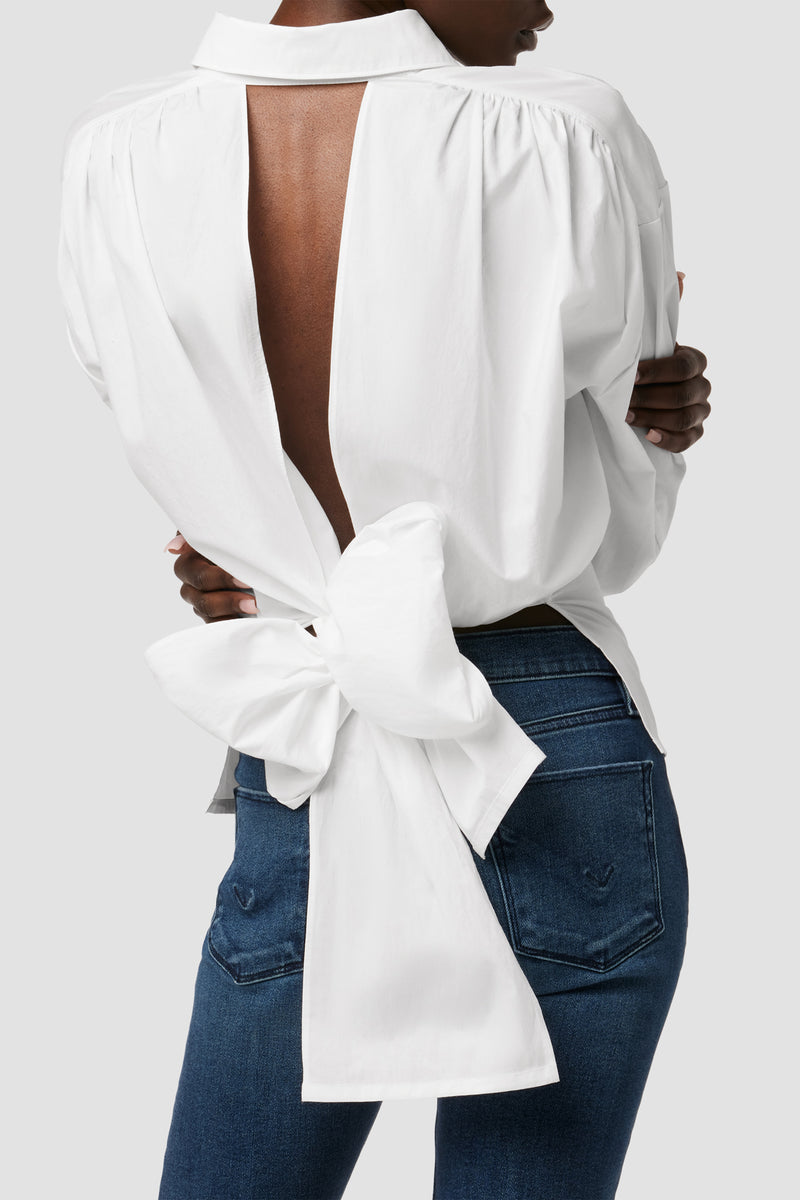 Wrap Poplin Top