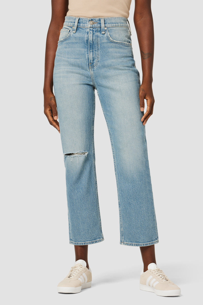 Jade High-Rise Straight Crop Loose Fit Jean