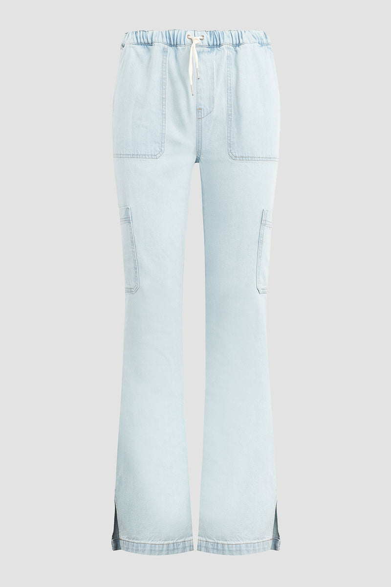Drawstring Cargo Straight Pant