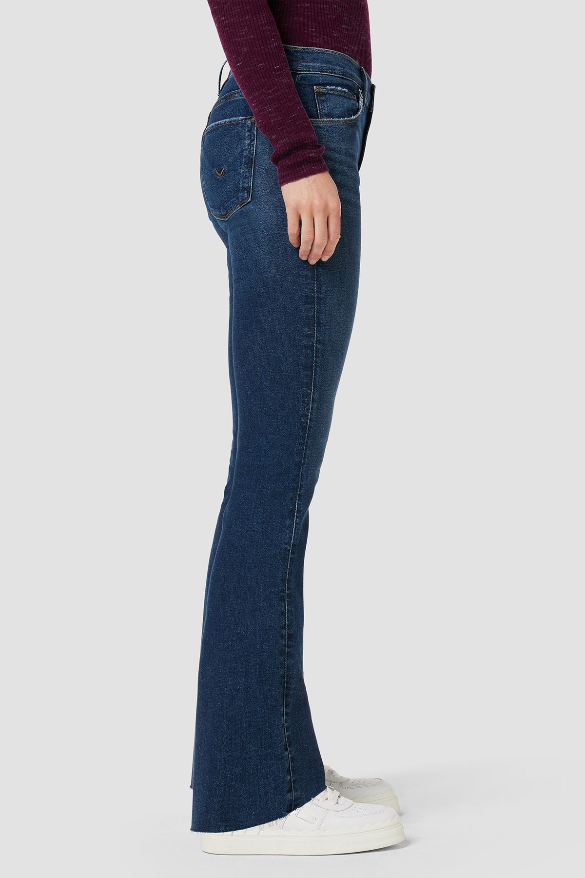 Nico Mid-Rise Barefoot Bootcut Jean