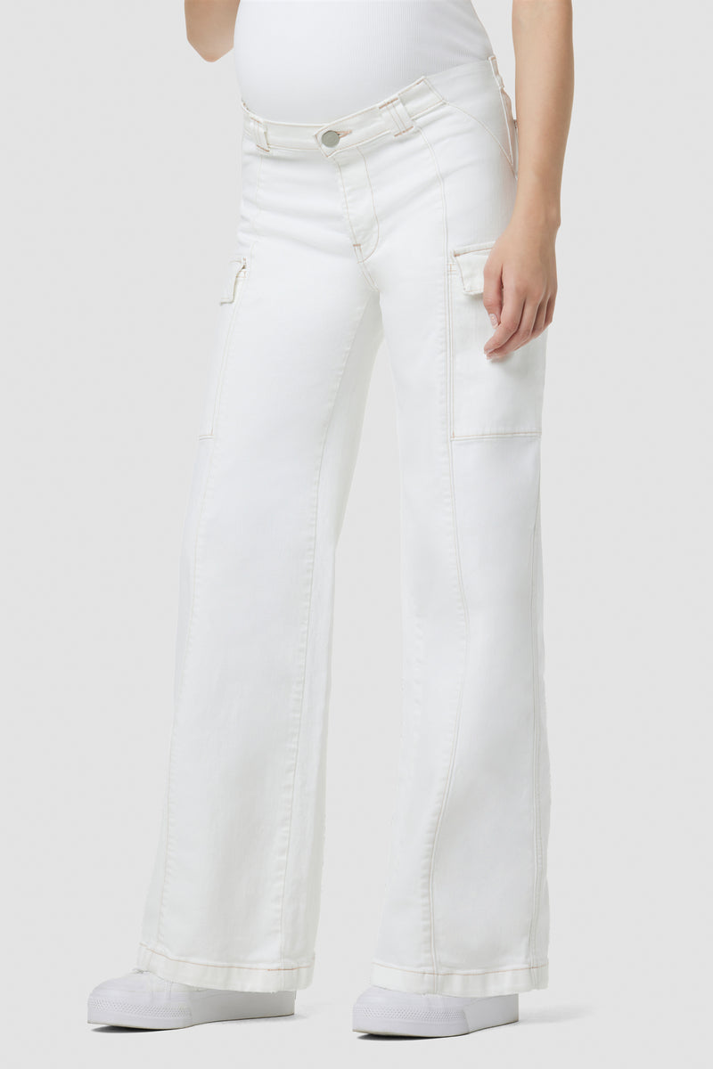 Utility Wide Leg Cargo Maternity Jean