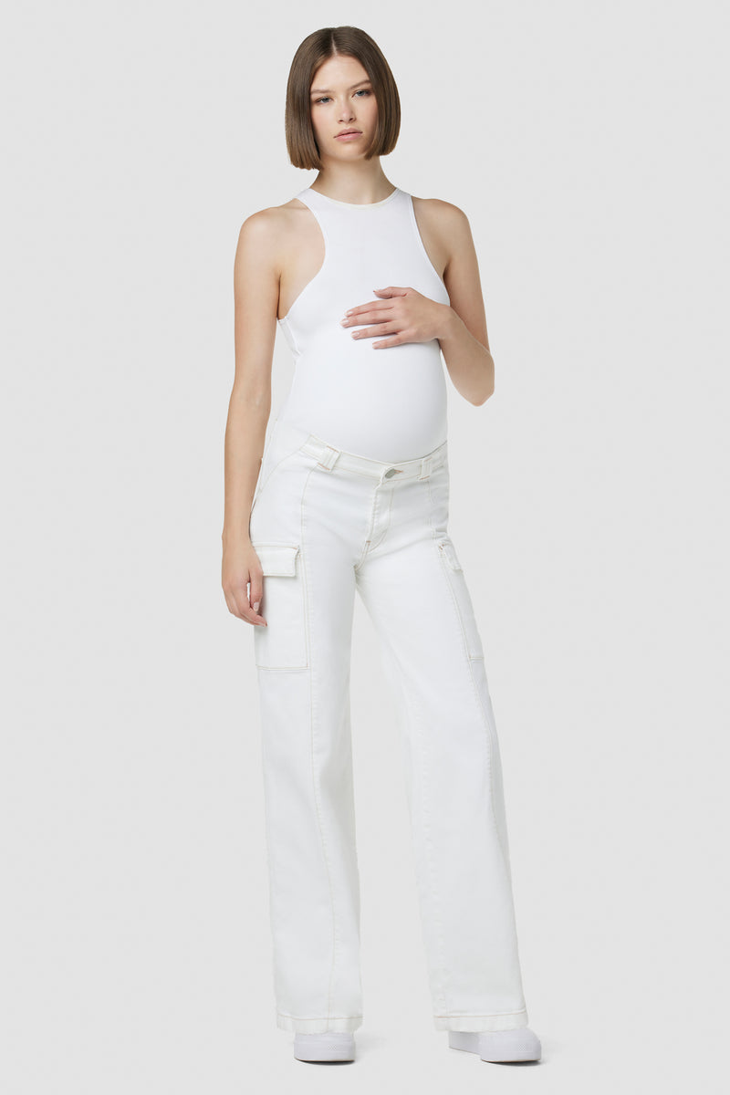 Utility Wide Leg Cargo Maternity Jean