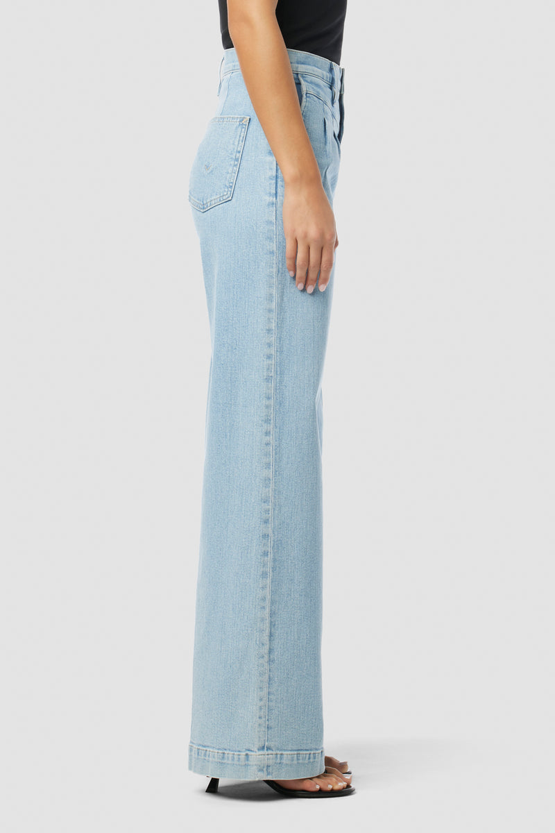 Jodie Pleated Front Yoke Wide Leg