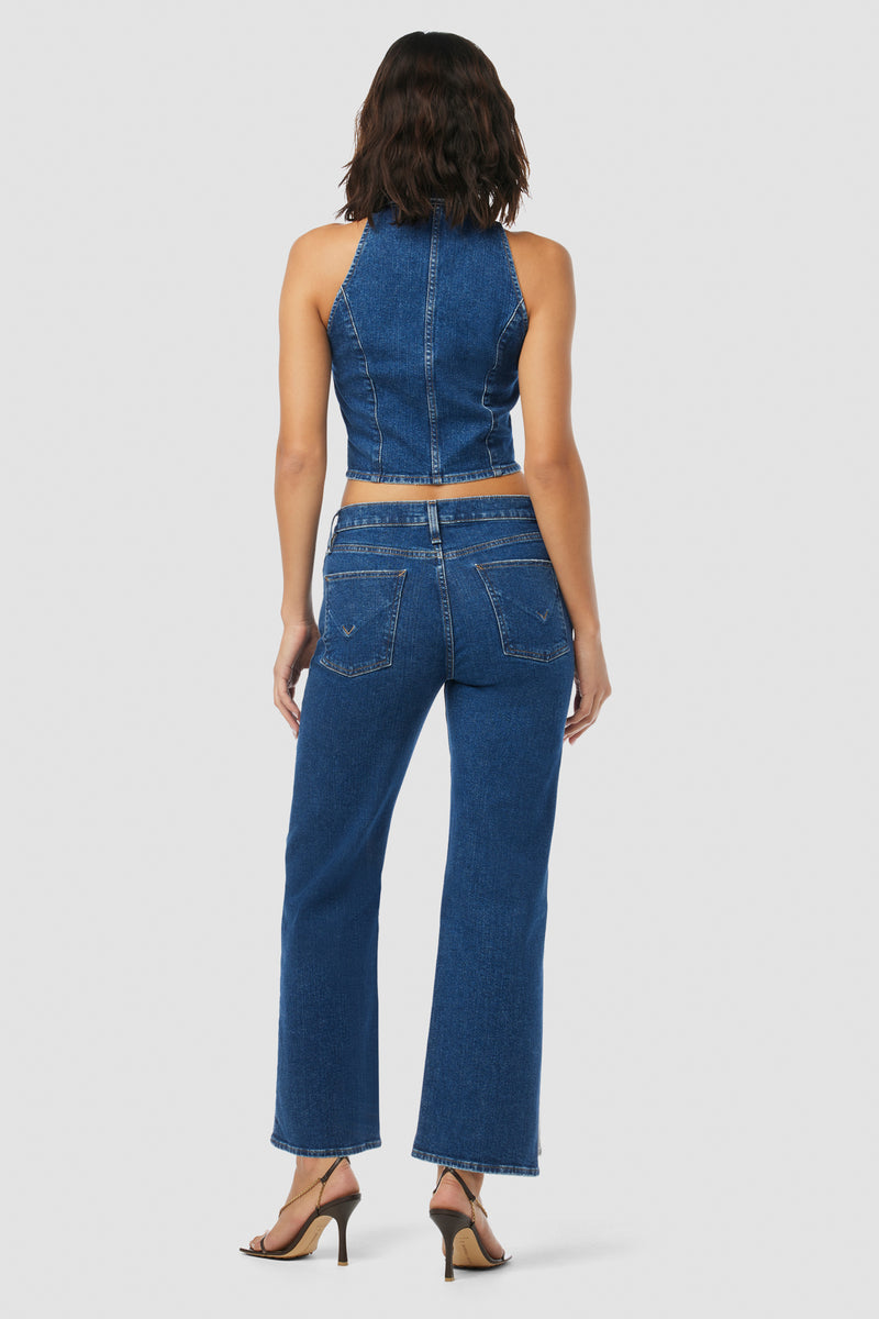 Rosie Pleated High-Rise Wide Leg Jean