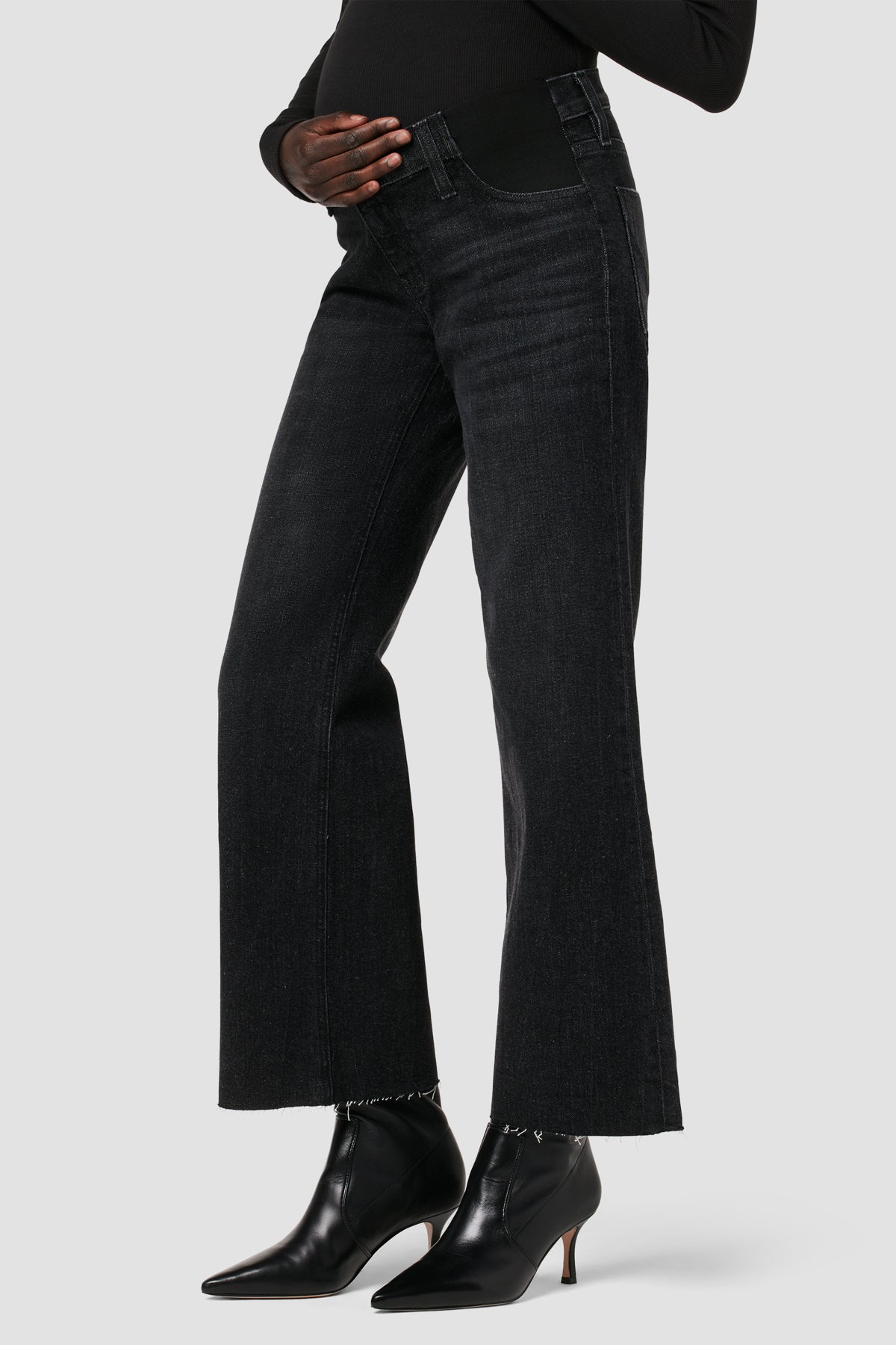 Rosie Maternity High-Rise Wide Leg Ankle Jean