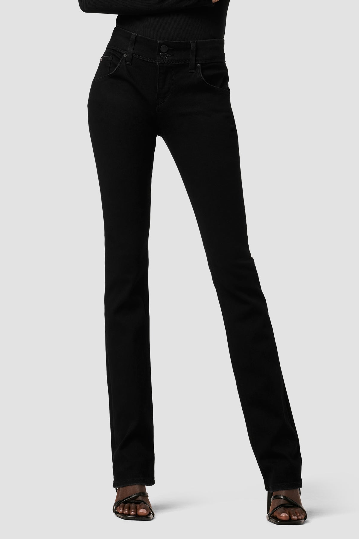 Beth Mid Rise Baby Bootcut Jean Premium Italian Fabric