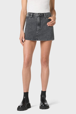Grommet Mini Skirt | Premium Italian Fabric | Hudson Jeans