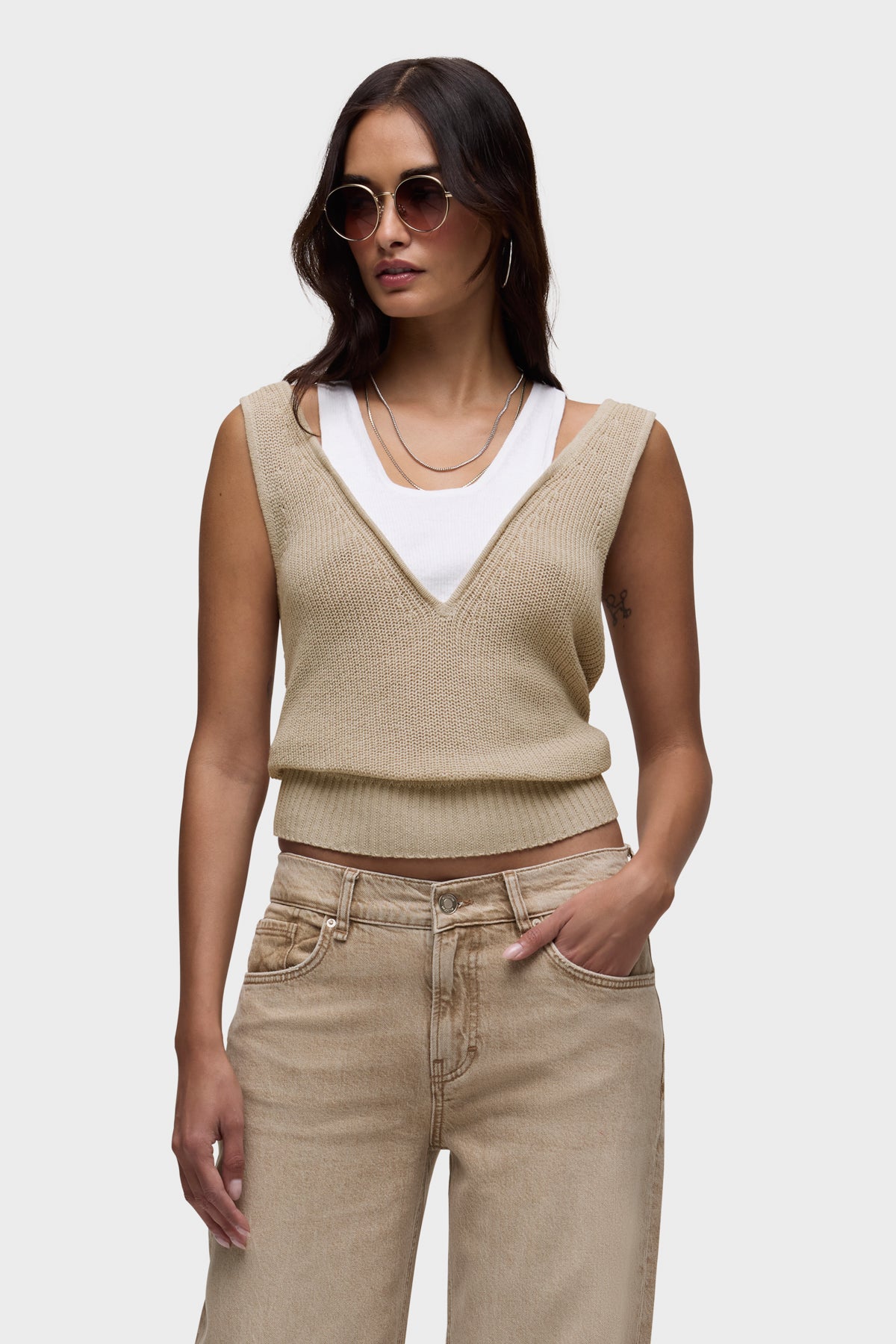 Layered Sweater Tank | Hudson Jeans