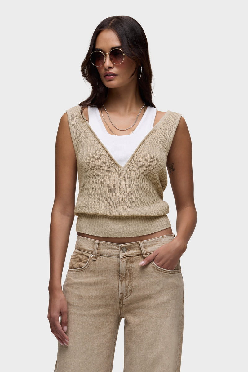 Layered Sweater Tank | Hudson Jeans