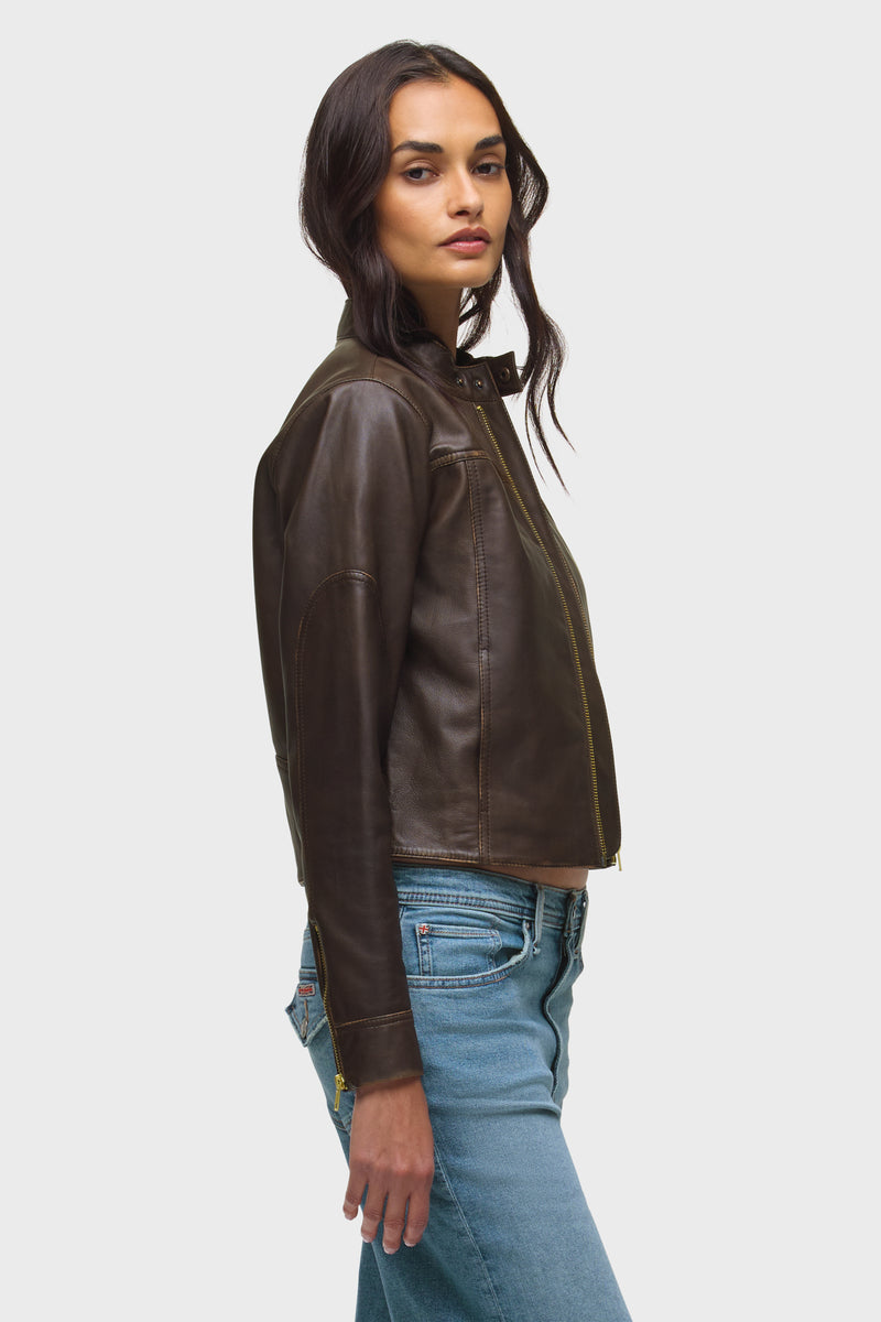 Leather Moto Jacket