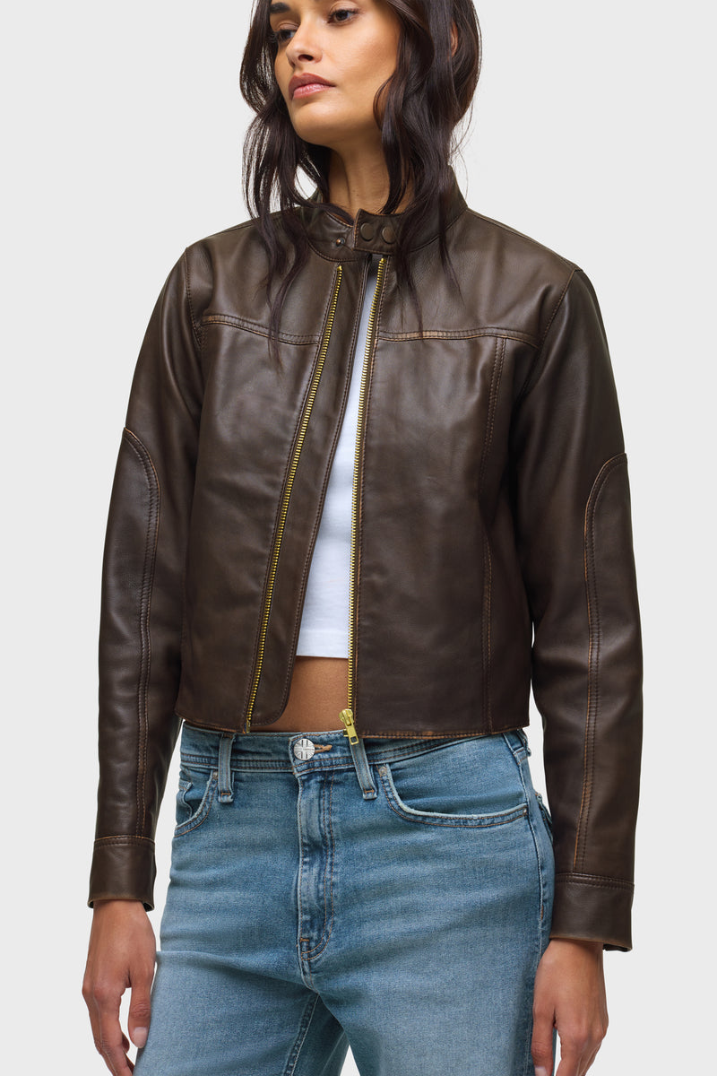 Leather Moto Jacket