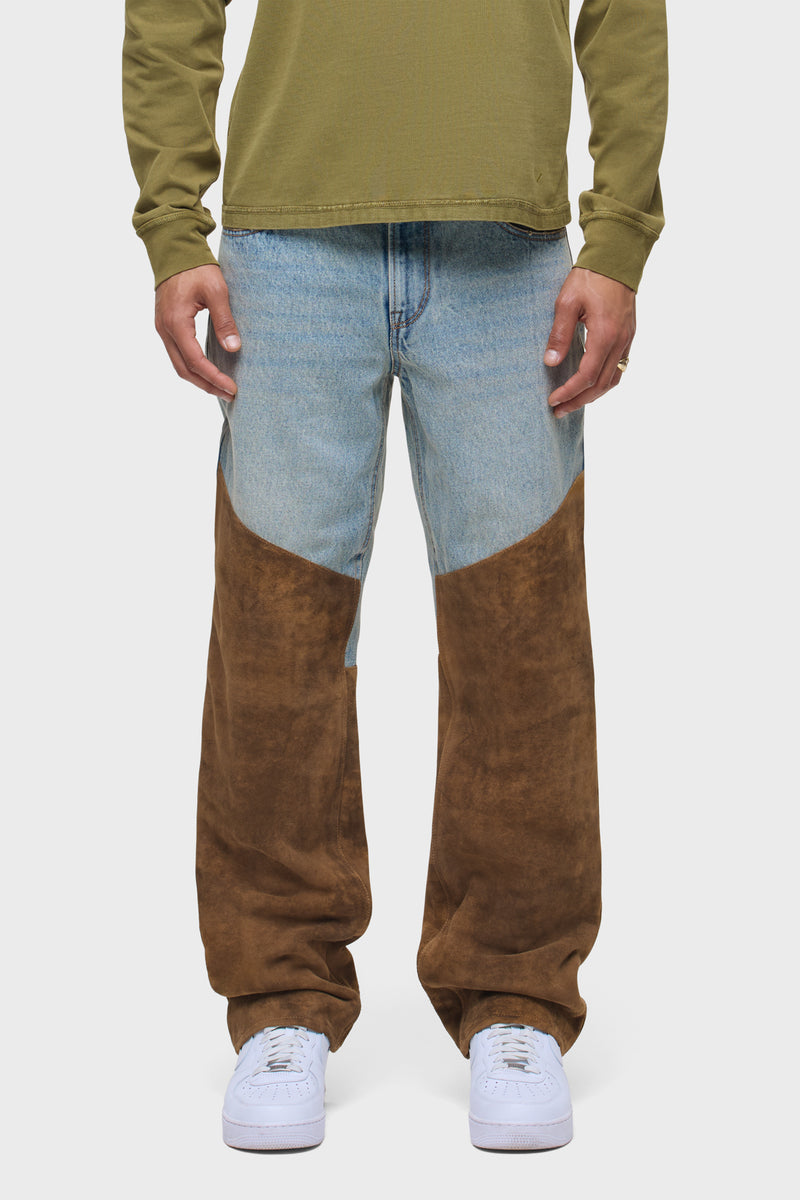 Denim Suede Work Pant
