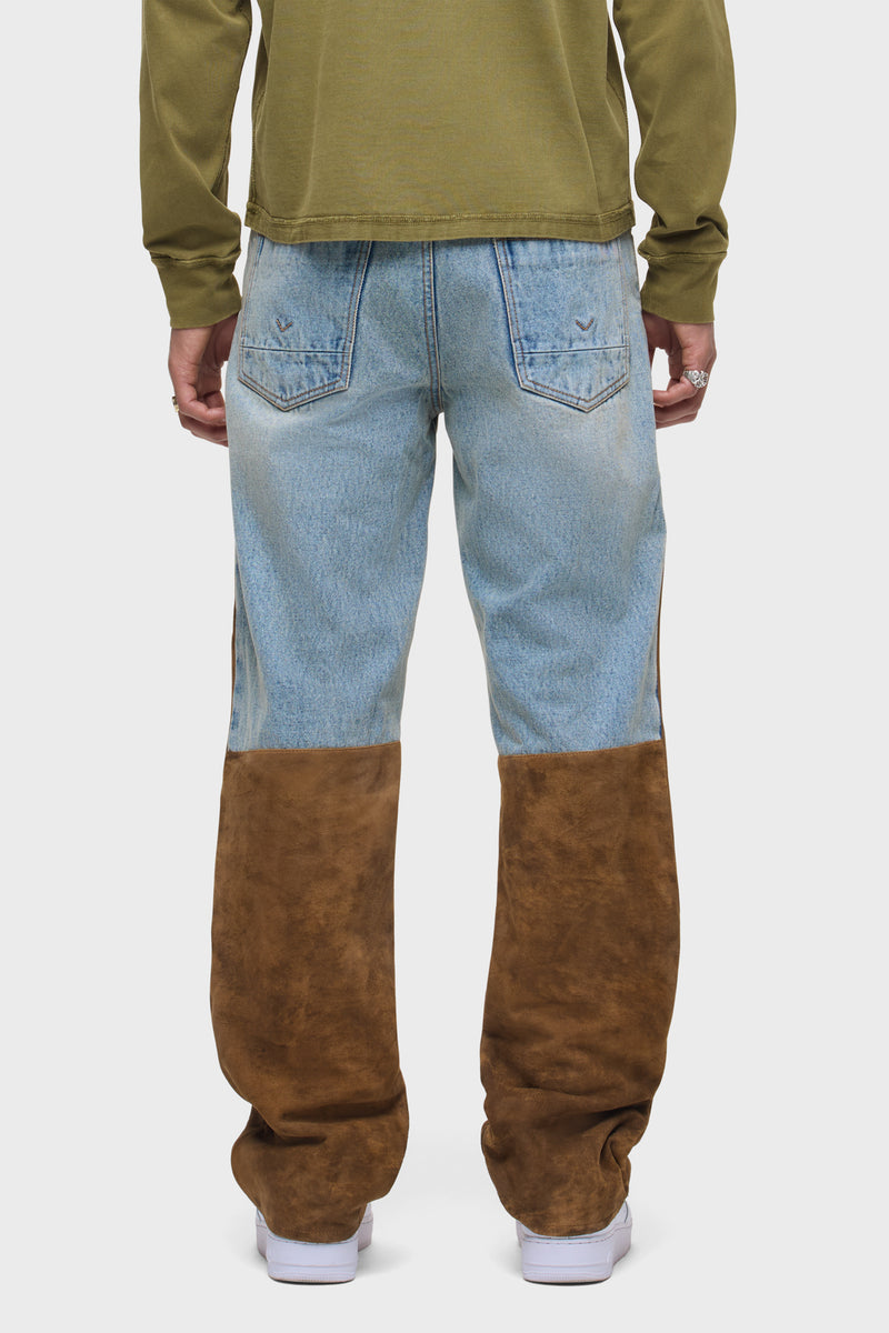 Denim Suede Work Pant