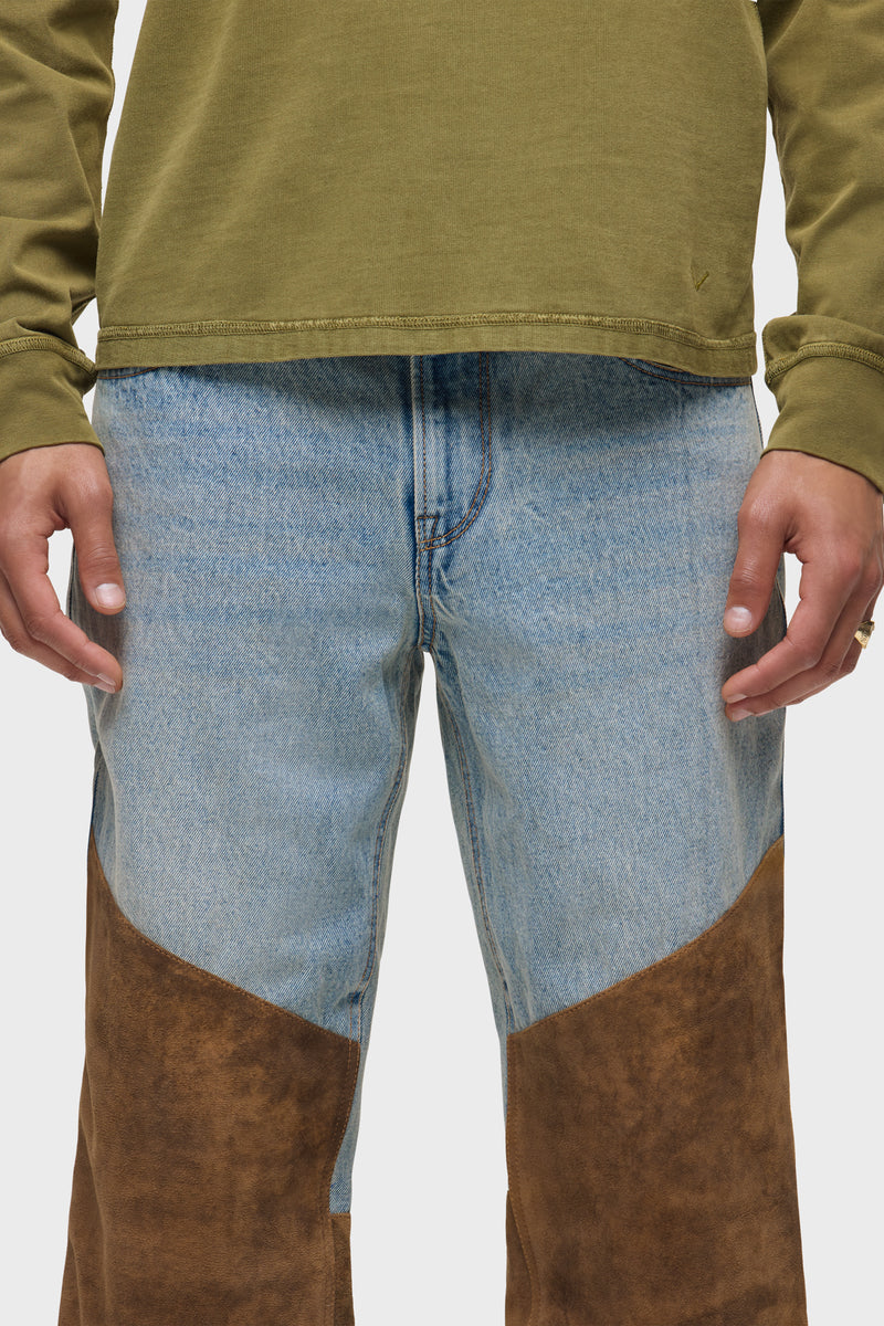 Denim Suede Work Pant