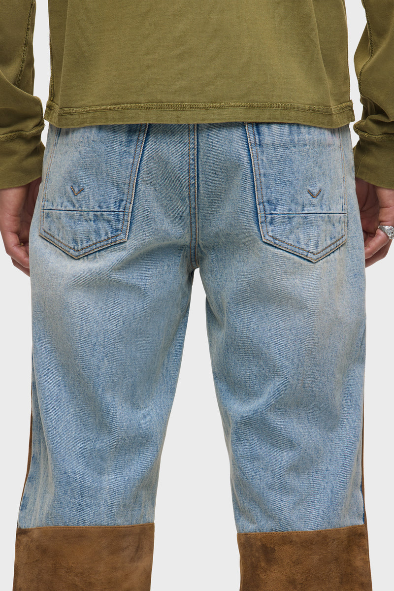 Denim Suede Work Pant