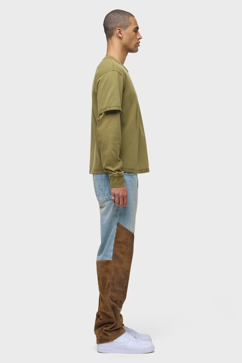 Denim Suede Work Pant