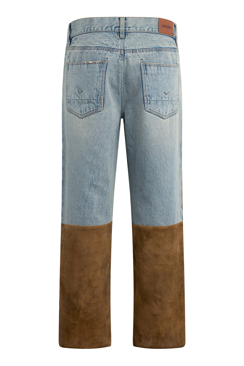 Denim Suede Work Pant