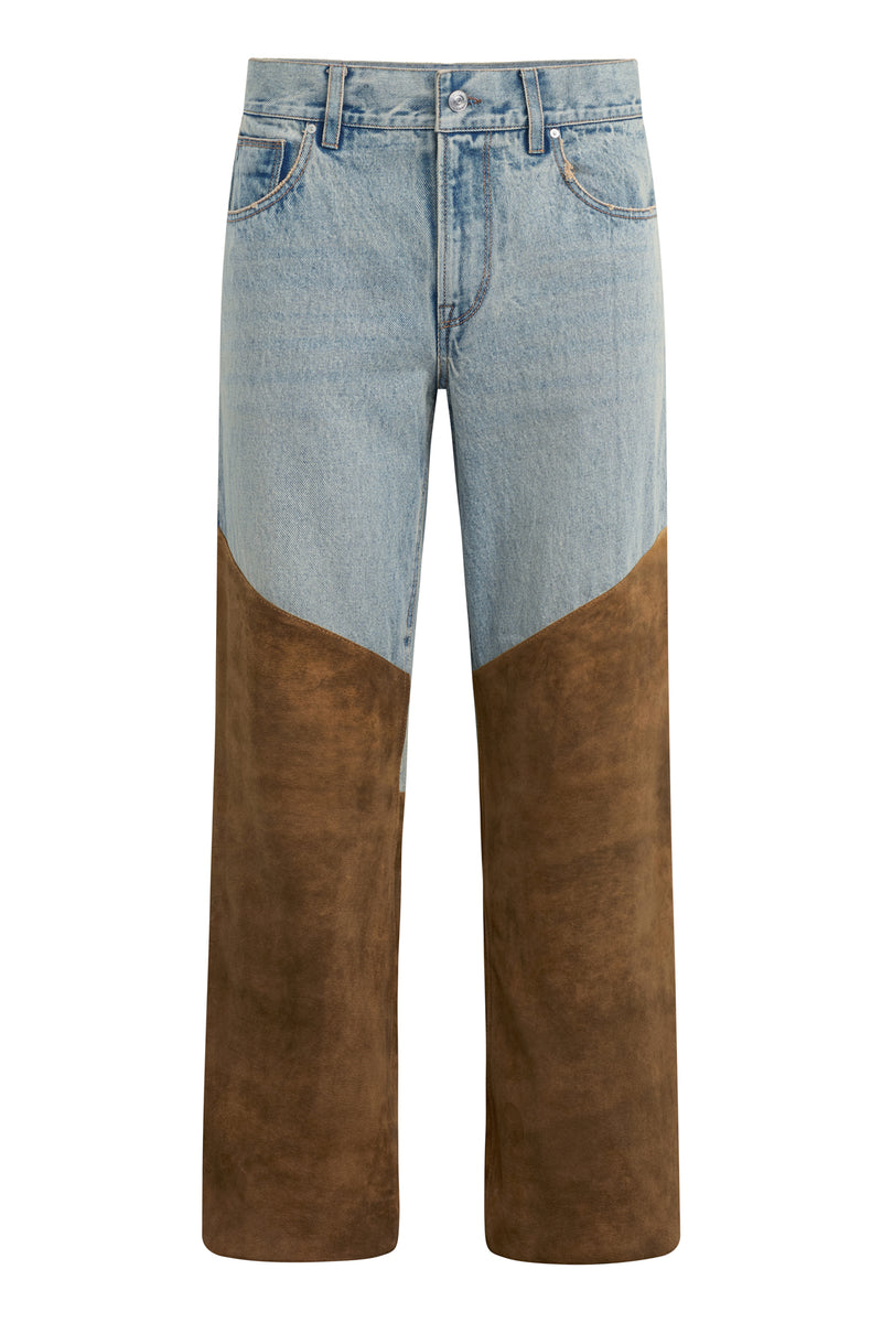Denim Suede Work Pant