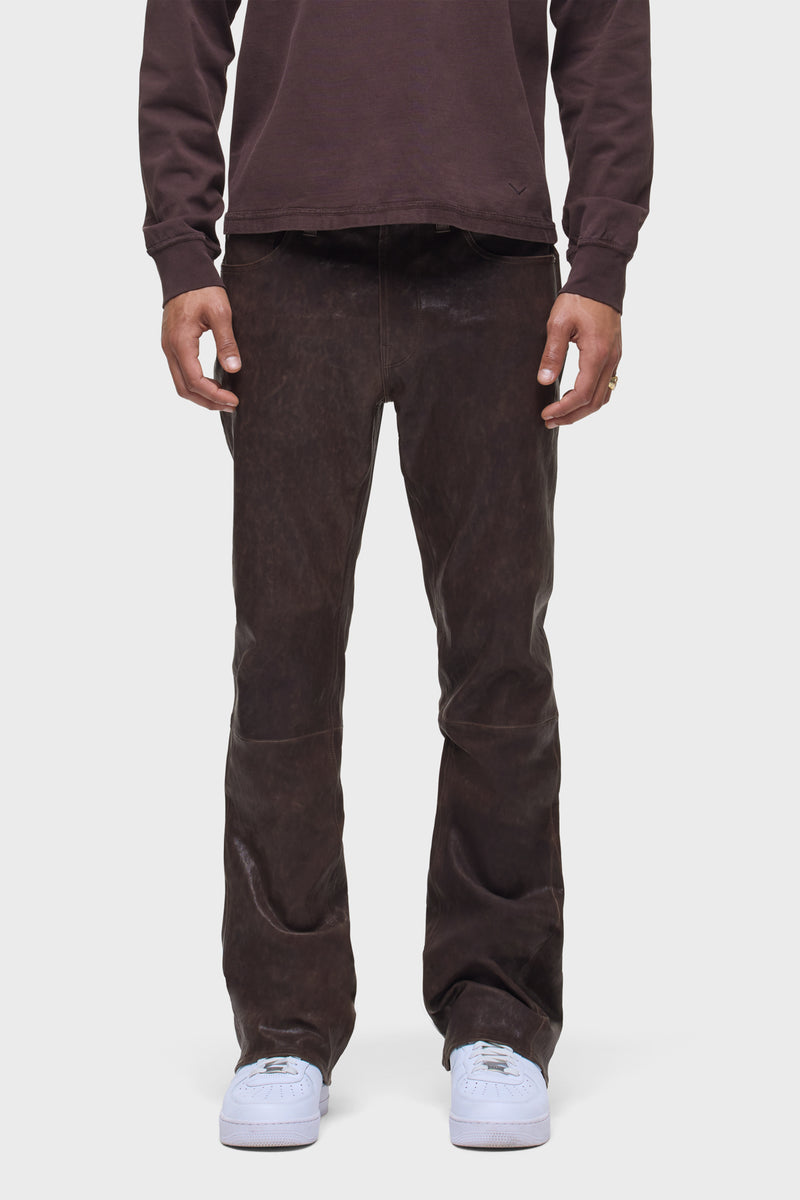 Leather Walker Kick Flare