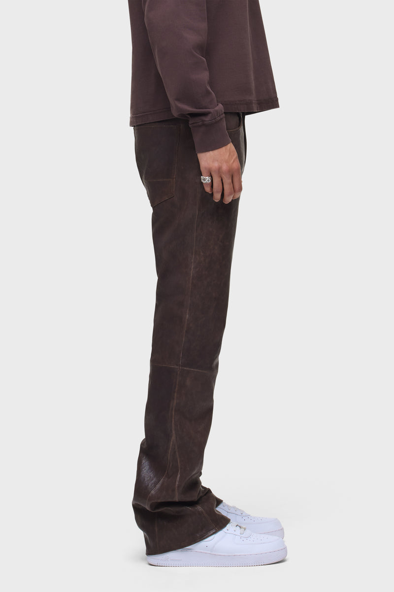 Leather Walker Kick Flare