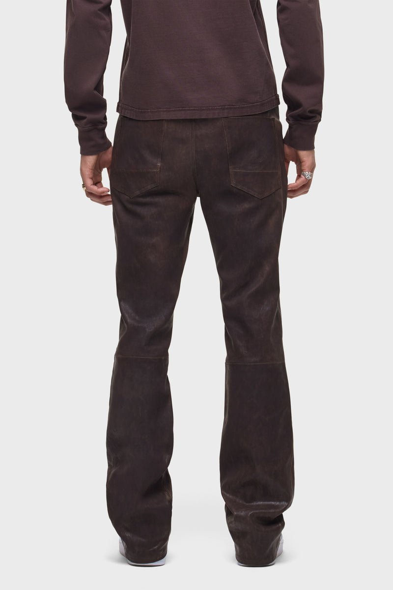 Leather Walker Kick Flare