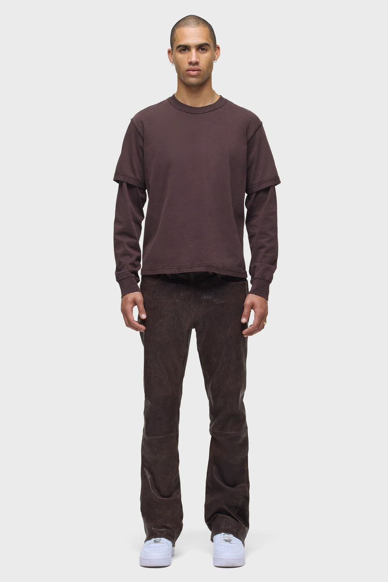 Leather Walker Kick Flare