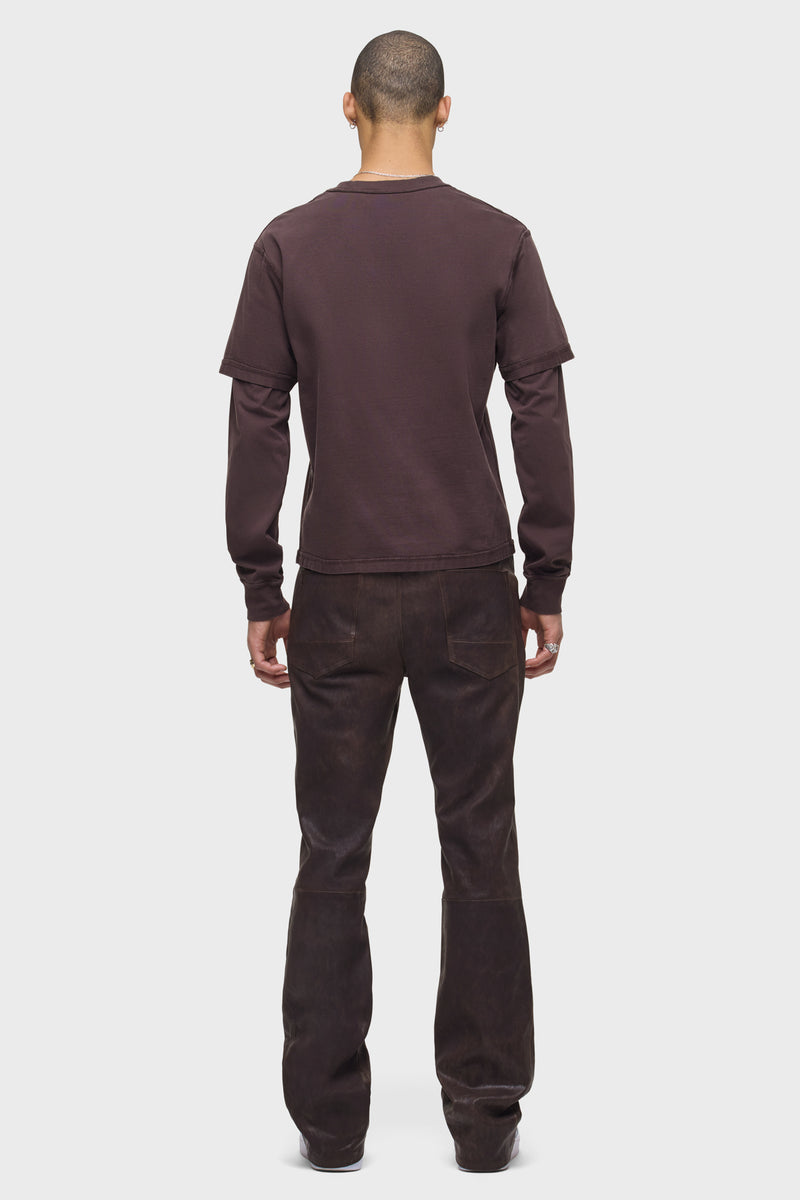 Leather Walker Kick Flare