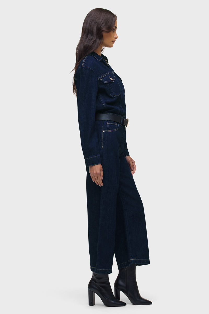 Wide Leg Crop Jumpsuit
