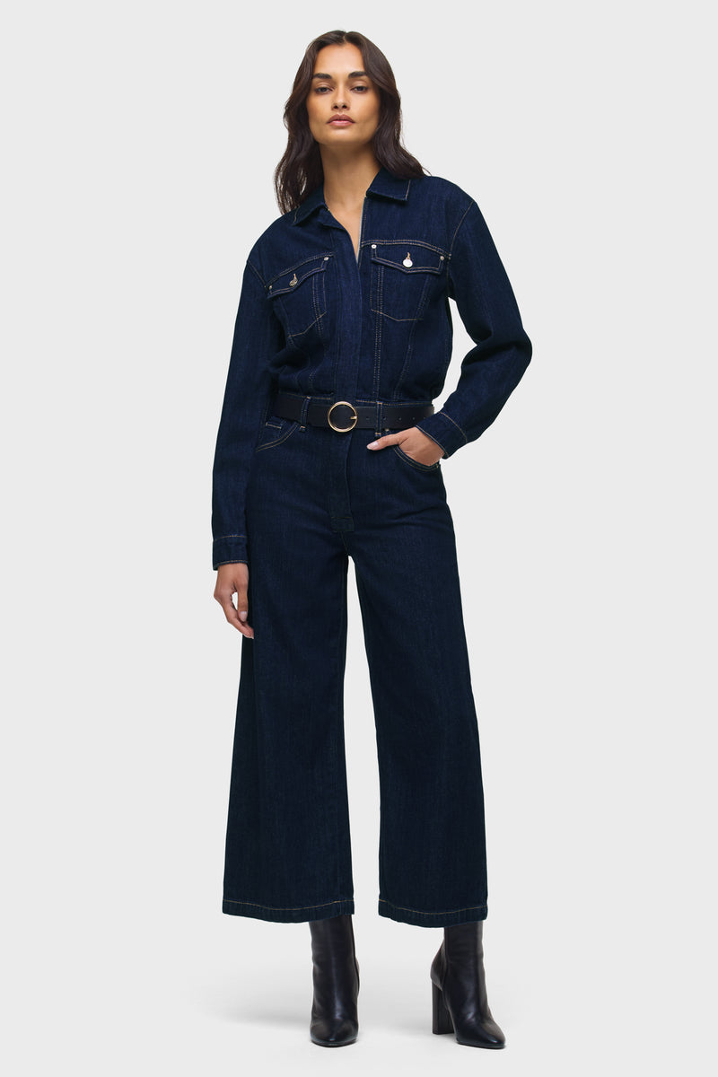 Wide Leg Crop Jumpsuit