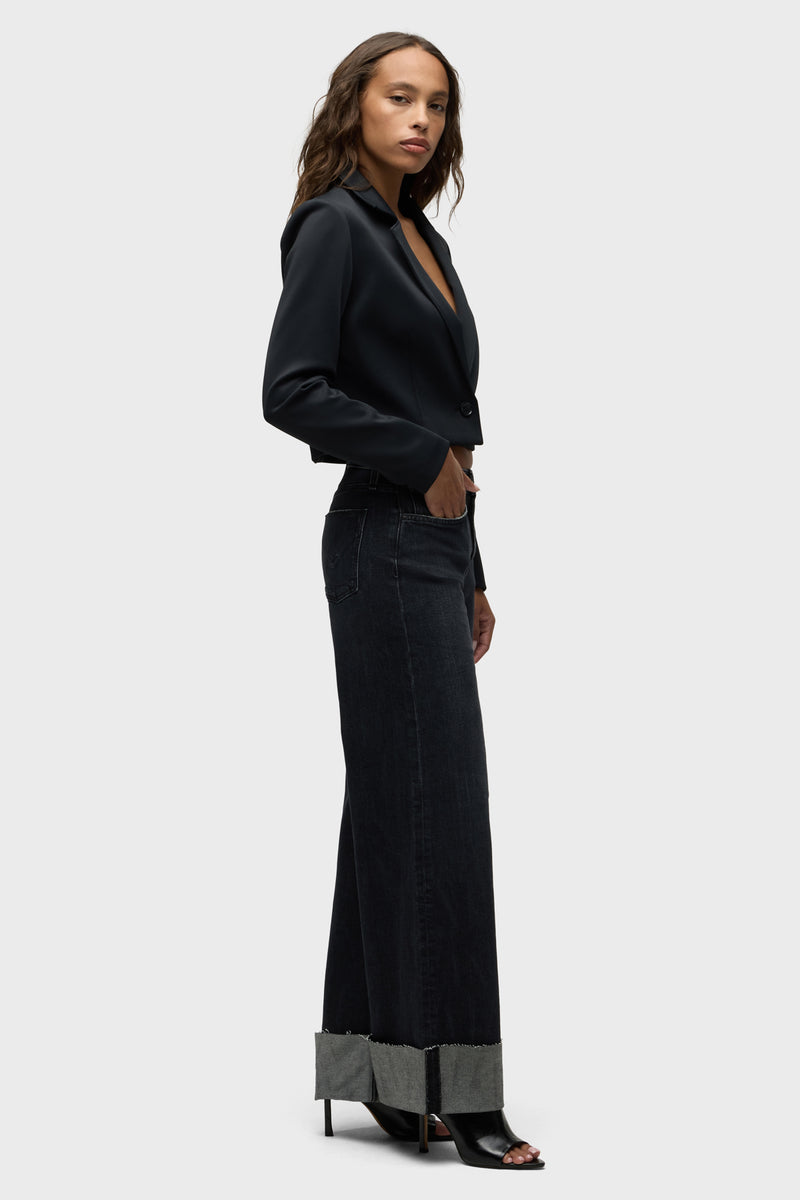 Jodie Wide Leg Petite Jean w/ Cuff