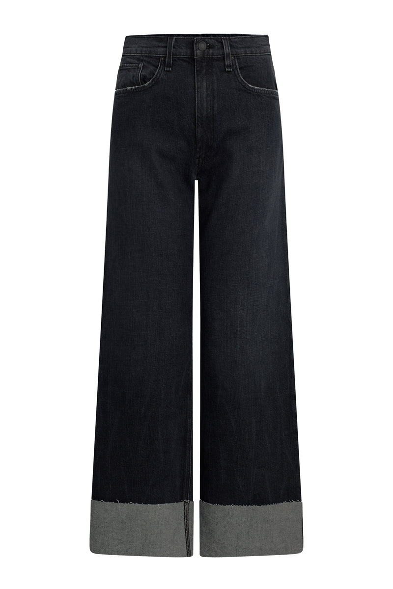 Jodie Wide Leg Petite Jean w/ Cuff