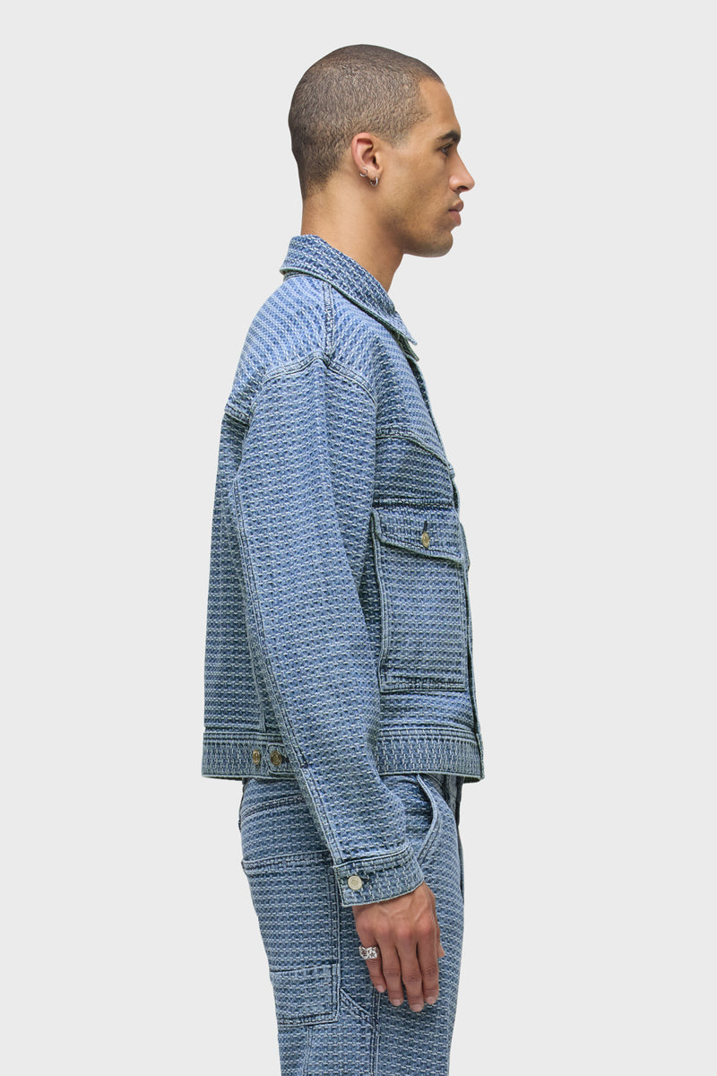Jacquard Trucker Jacket