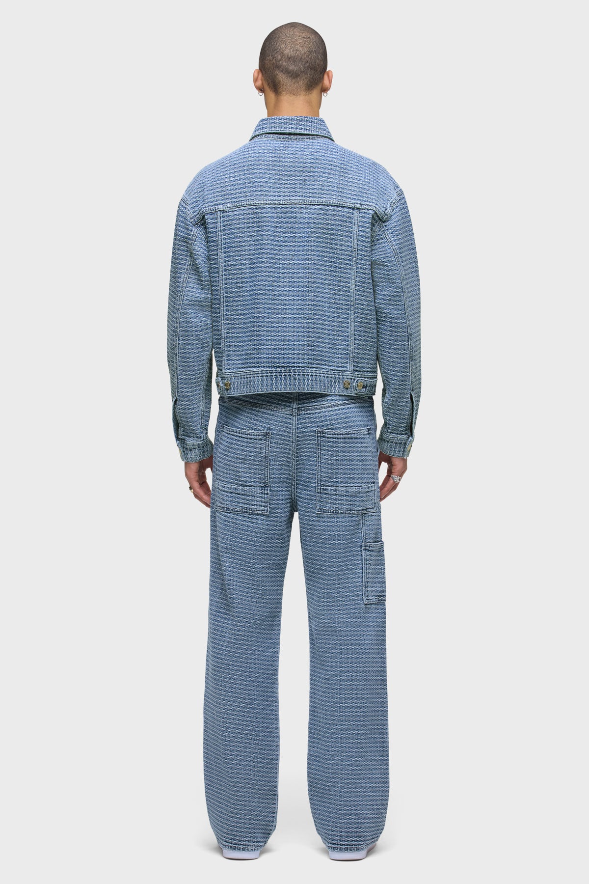 Jacquard Trucker Jacket | Premium Italian Fabric | Hudson Jeans