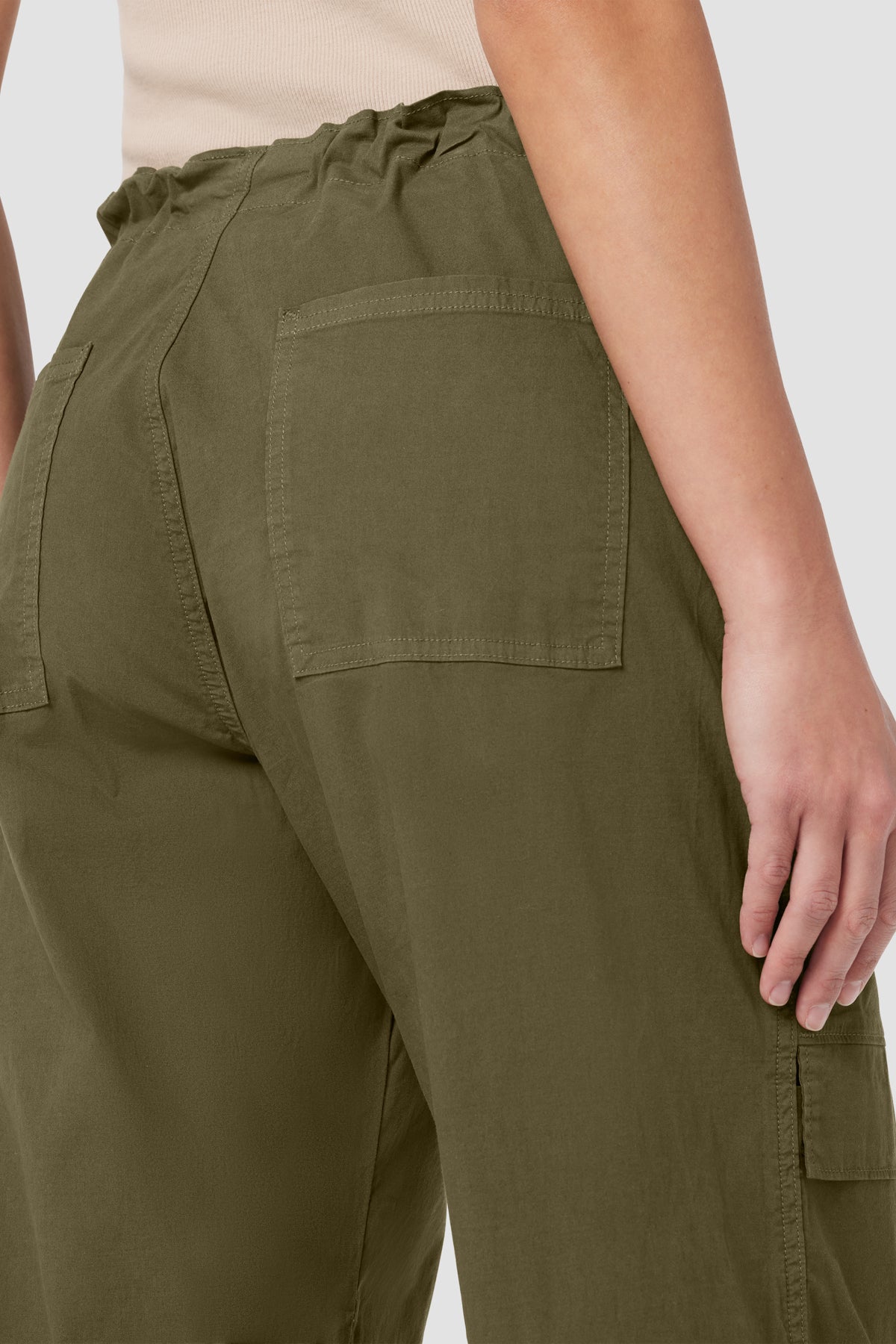 Drawstring Cargo Parachute Pant | Premium Italian Fabric