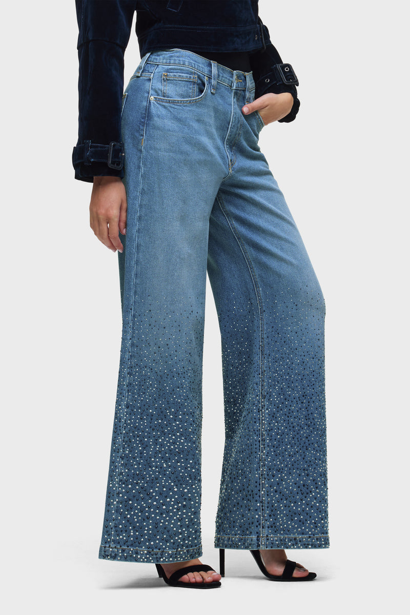 Jodie Loose Wide Leg W/ Stud Detailing