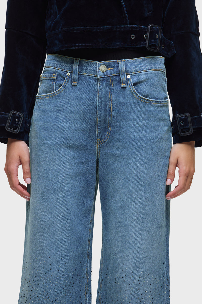 Jodie Loose Wide Leg W/ Stud Detailing