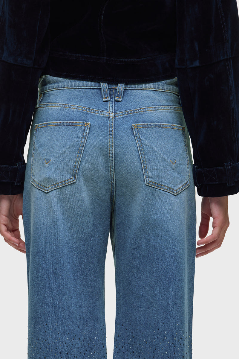 Jodie Loose Wide Leg W/ Stud Detailing