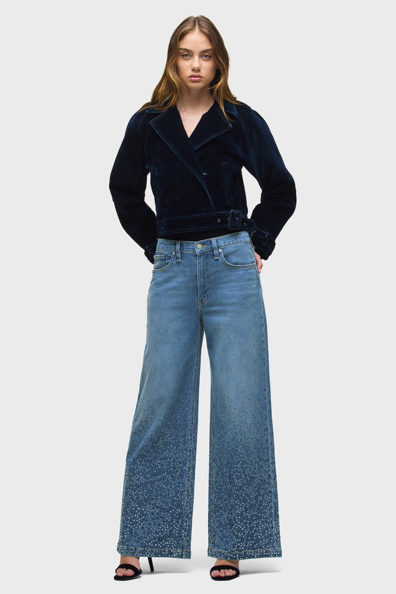 Jodie Loose Wide Leg W/ Stud Detailing