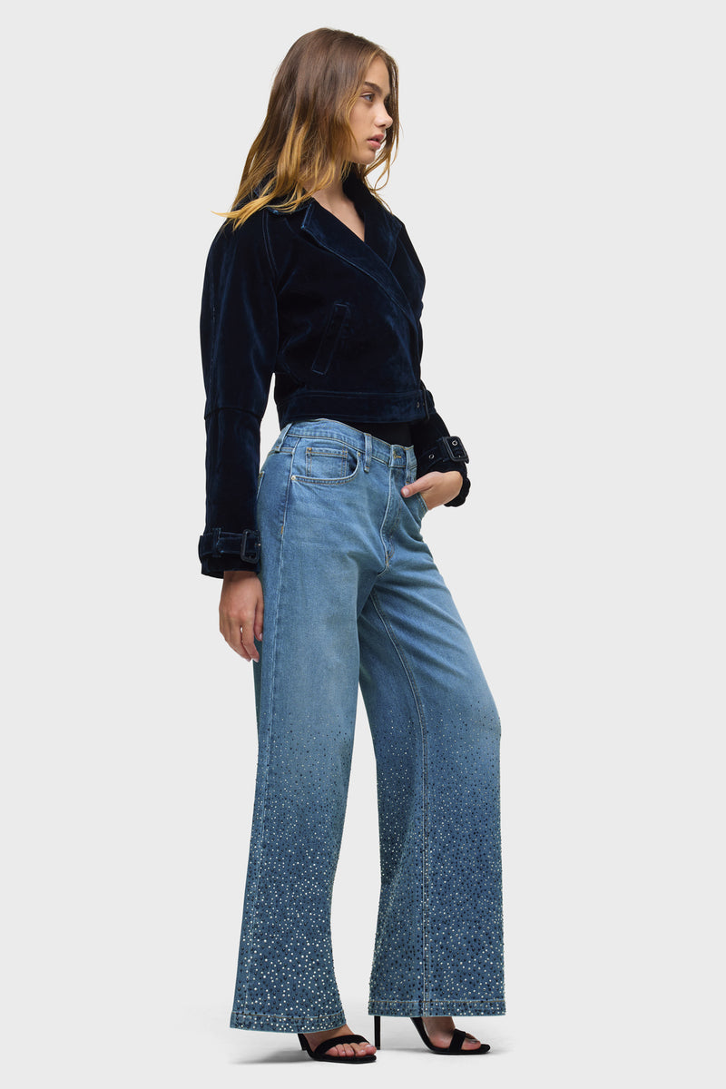 Jodie Loose Wide Leg W/ Stud Detailing