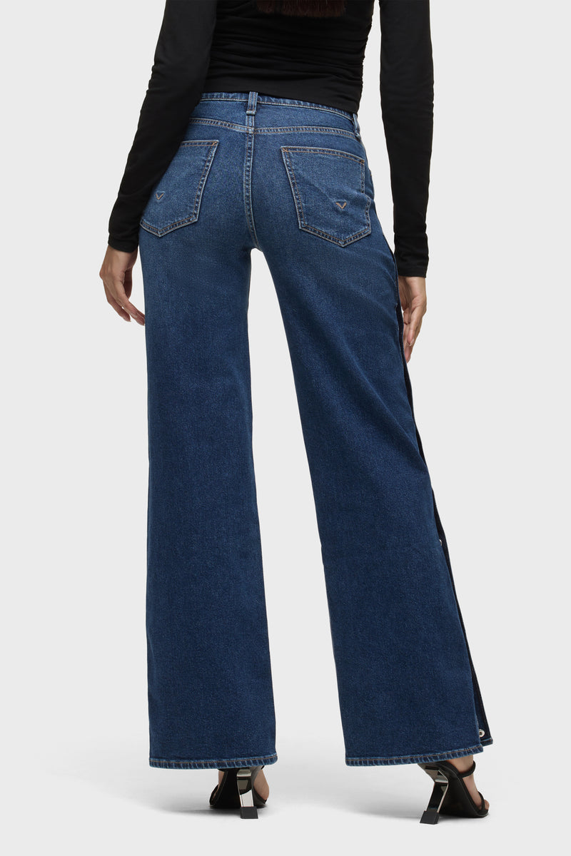 Rosie Side Seam Snaps Wide Leg