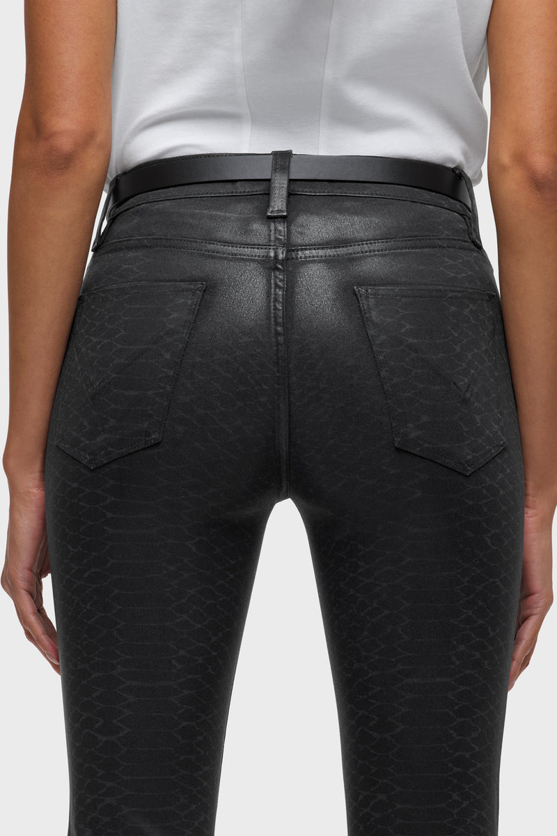 Barbara Snake Print High-Rise Bootcut