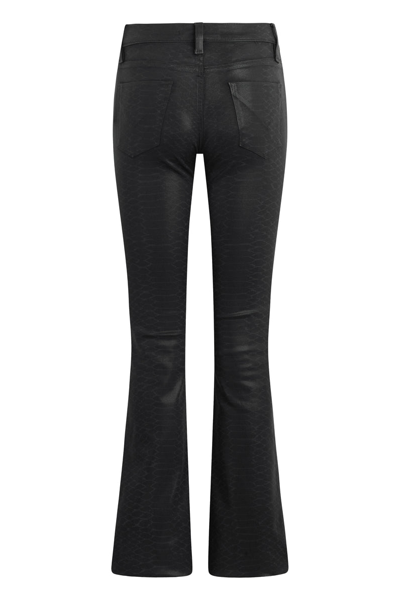 Barbara Snake Print High-Rise Bootcut