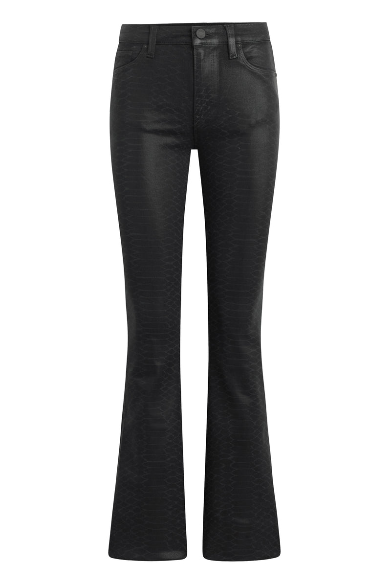 Barbara Snake Print High-Rise Bootcut