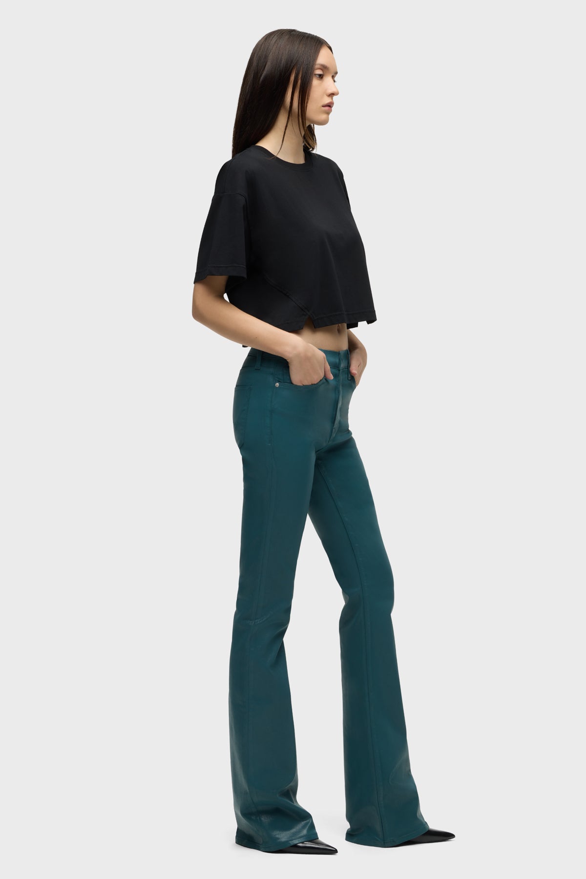 Barbara High-Rise Bootcut Jean | Premium Italian Fabric